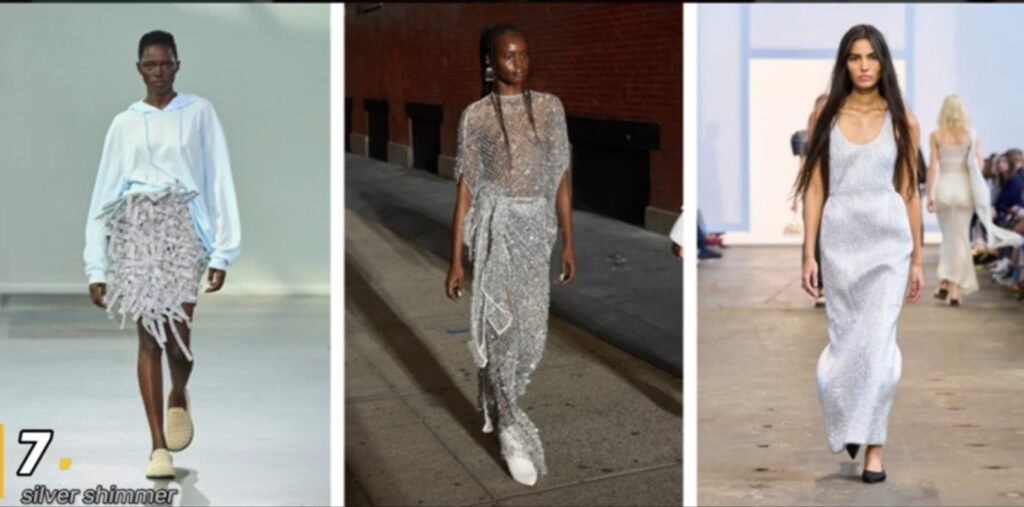 3 modelos luciendo ropa de color gris claro